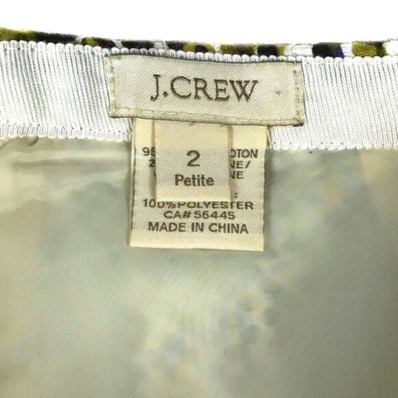 CLEARANCE! J. Crew Patterned Pencil Skirt Size 2P EUC - Picture 6 of 6